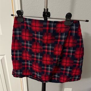 Plaid Red and Blue girl Skirt
